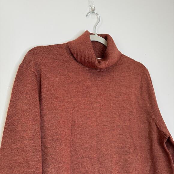 Artefact Turtleneck Sweater Knit Long Sleeve Pullover Rust NWT Men’s Large - Picture 3 of 8